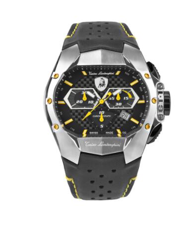Lamborghini GT1 SS Chrono Watch Yellow Copy Watch T9GE-SS