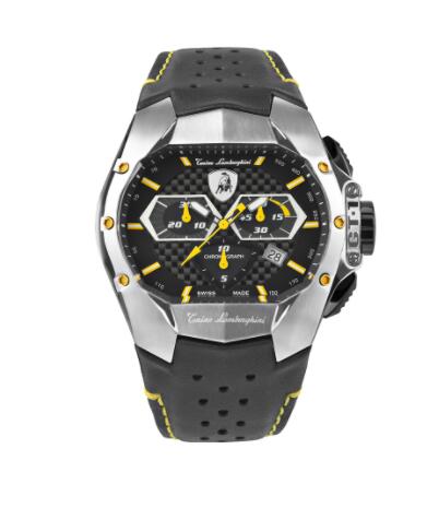 Lamborghini GT1 Chrono Watch yellow Fake Watch T9GE