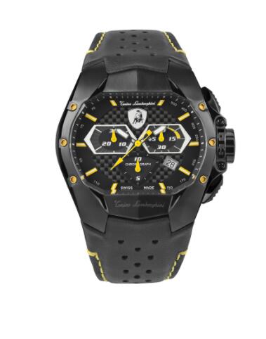 Lamborghini GT1 Chrono Watch yellow Fake Watch T9GE