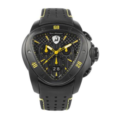 Copy Lamborghini Spyder Chrono Watch yellow T9SE