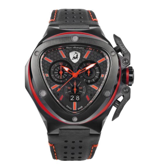 Copy Lamborghini Spyder X Chrono Watch red T9XA