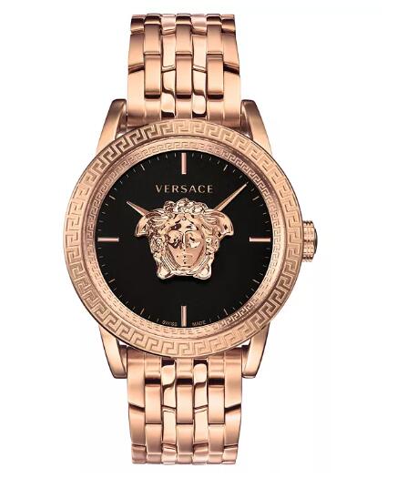 Replica Versace Men's Swiss Palazzo Empire Rose Gold Ion-Plated Bracelet Watch 43mm