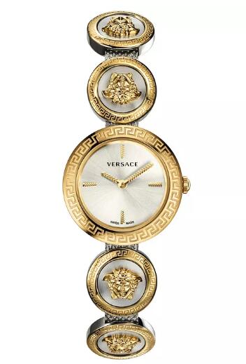 Replica Versace Women's Medusa Stud Icon Two-Tone Stainless Steel Bangle Bracelet Watch 28mm