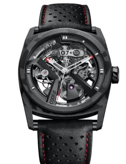 Code41 X41 AreoCarbon Black Replica Watch X41-CA-RD