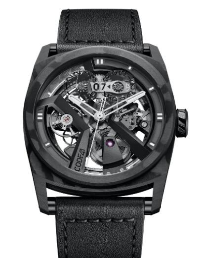 Code41 X41 AreoCarbon Black Replica Watch X41-CA-WH