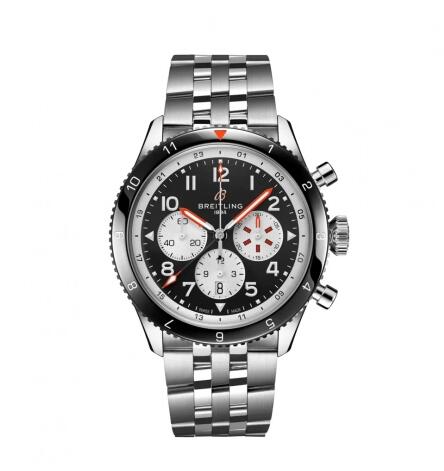 Breitling Super AVI B04 Chronograph GMT 46 Mosquito Bracelet Replica Watch YB04451A1B1A1