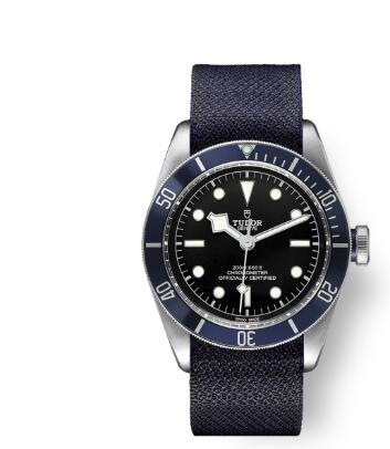 Tudor Heritage Black Bay Blue Replica Watch 79230b-0006 41 mm steel case Blue fabric strap