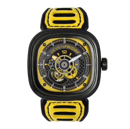 Cheap Copy Sevenfriday P-Series Replica Watch P3B/03 RACING TEAM YELLOW